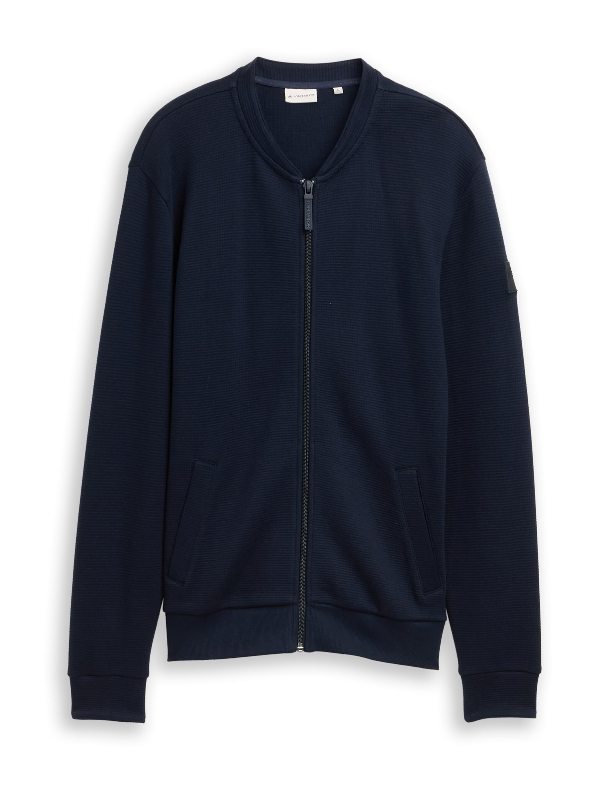 TOM TAILOR Sweatjakke i blå: forside