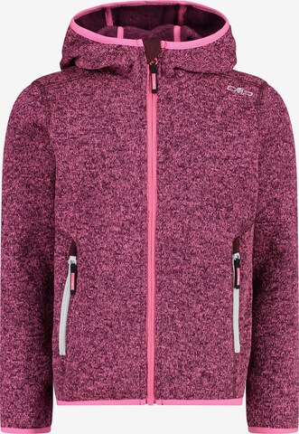 CMP Athletic Fleece Jacket in Pink: front