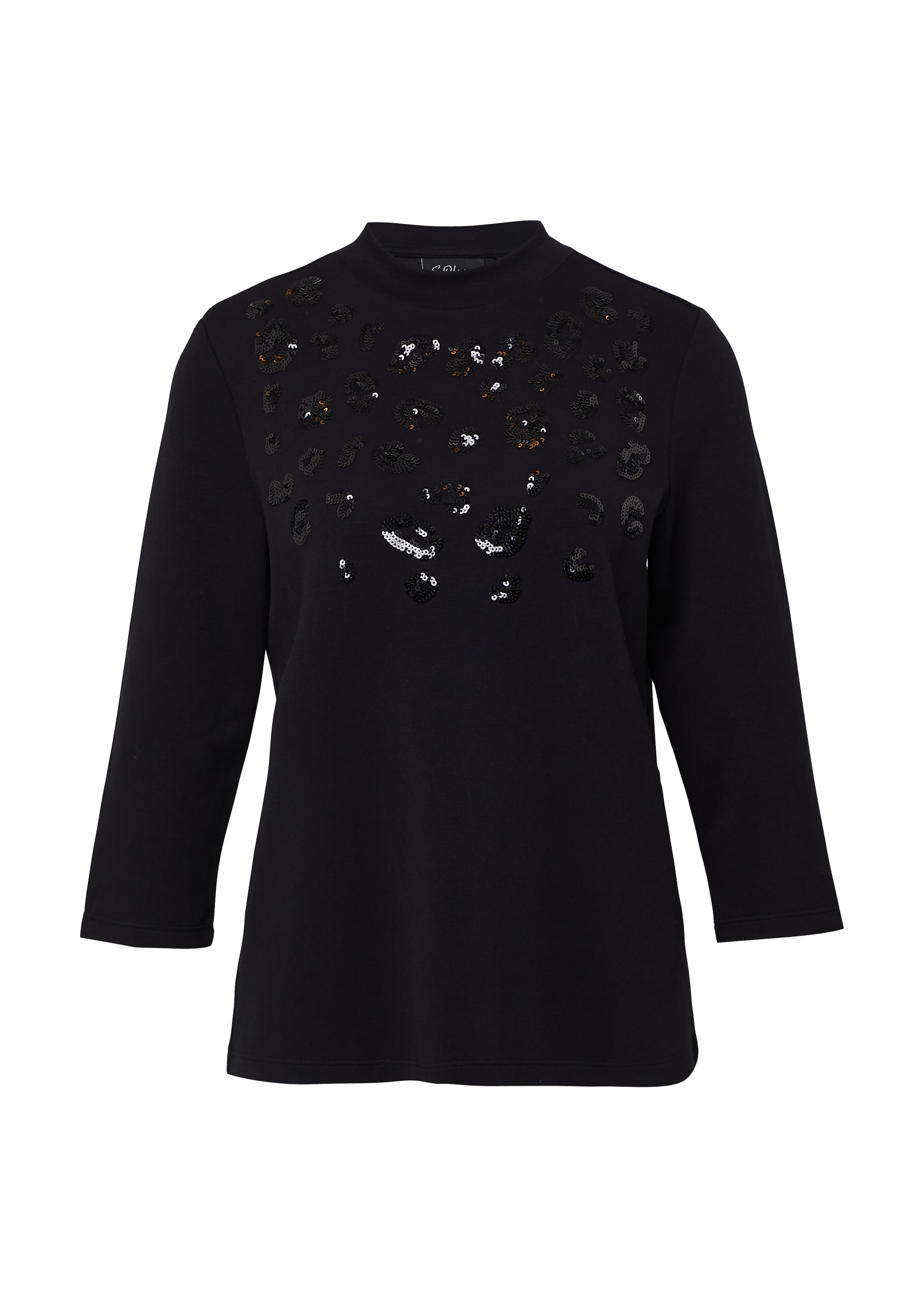 T-shirt s.Oliver BLACK LABEL en noir : devant