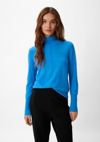 Pull-over comma casual identity en bleu : devant