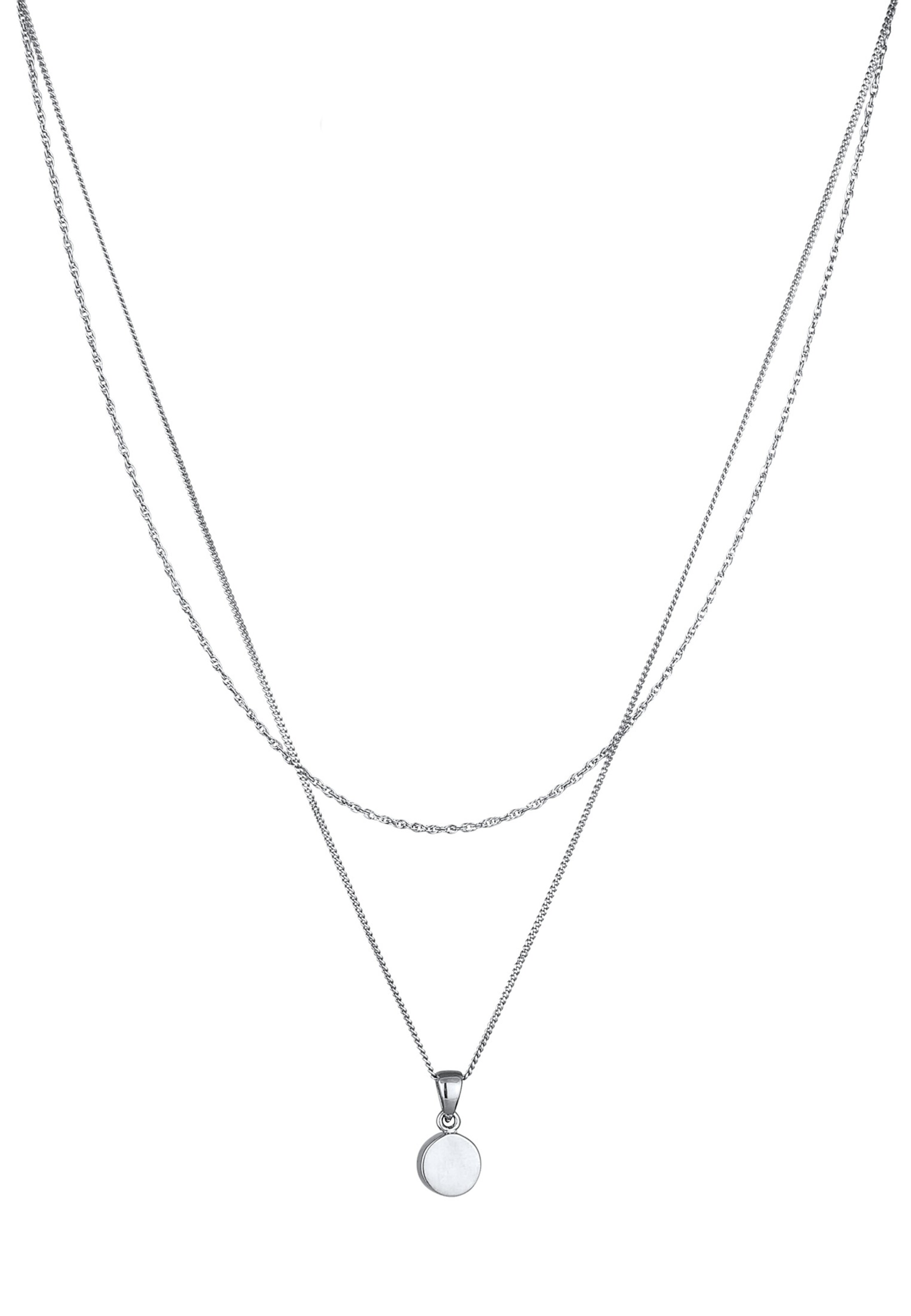 ELLI Halskette Mondstein in Silber