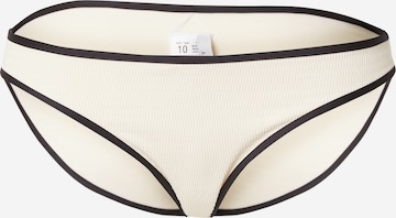 Slip costum de baie de la Seafolly pe bej: față