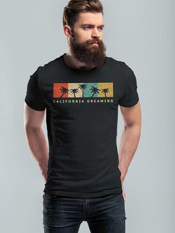 Neverless Shirt 'California Dreaming' in Black
