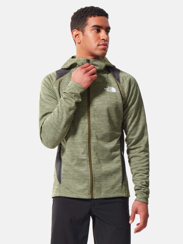 THE NORTH FACE Athletic Zip-Up Hoodie 'AO' in Green: front