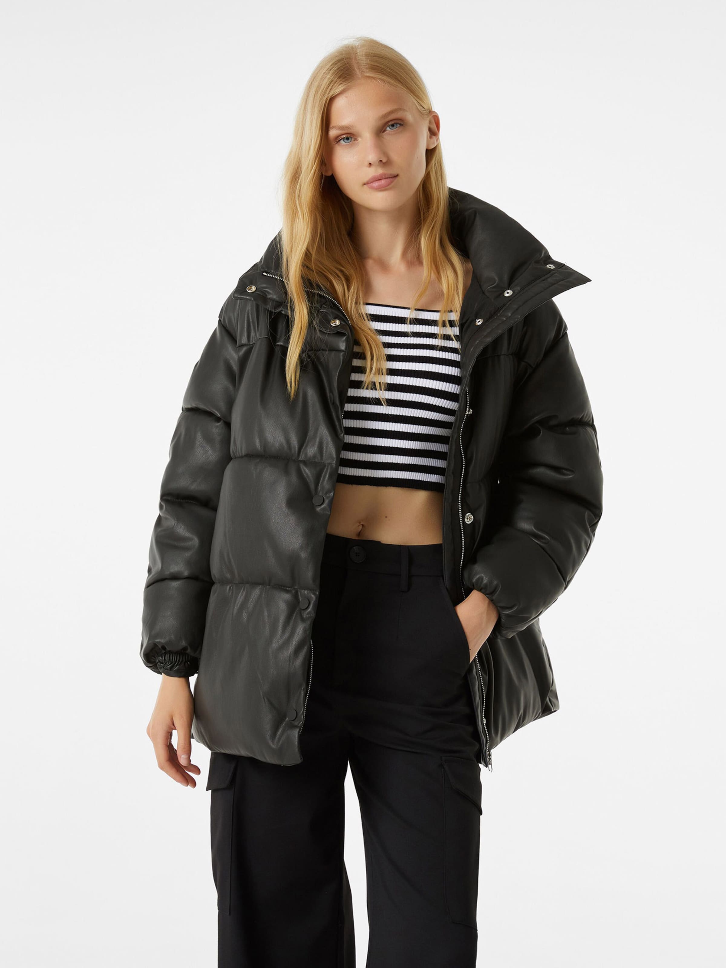 Veste d hiver Bershka en Noir ABOUT YOU