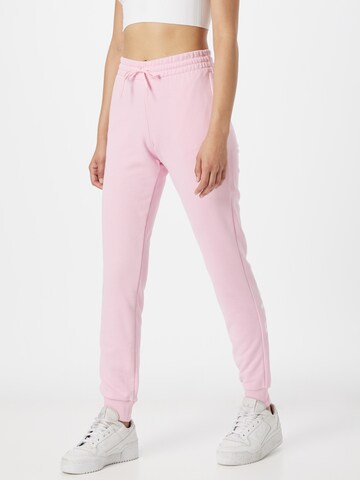 ADIDAS SPORTSWEAR Loosefit Sportovní kalhoty 'Essentials French Terry Logo' – pink: přední strana