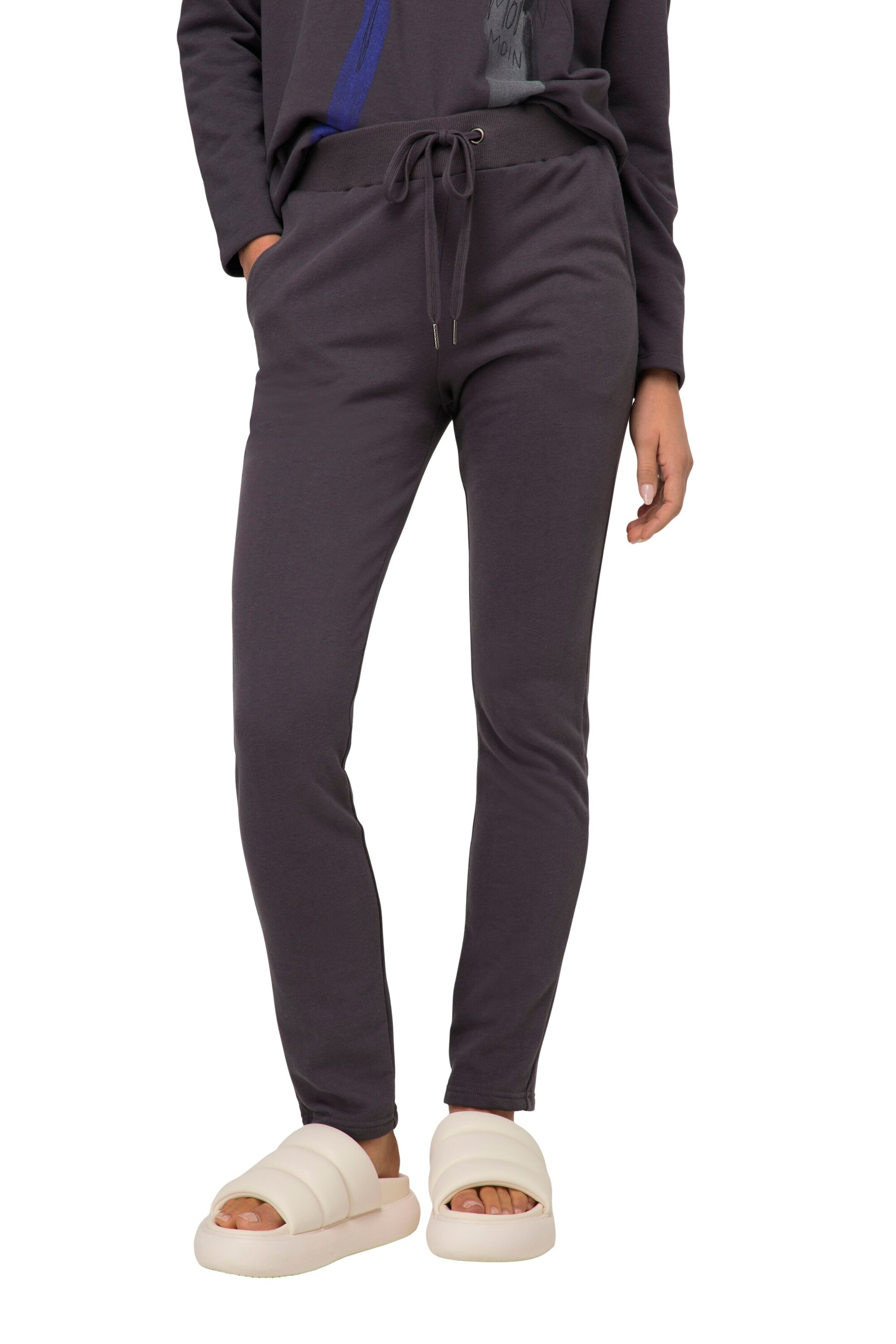 LAURASØN Regular Broek in Grijs: voorkant