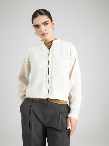 VILA Strickjacke 'VIMERIT' in Beige: Vorderseite