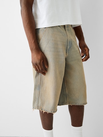 Bershka Loosefit Shorts in Blau