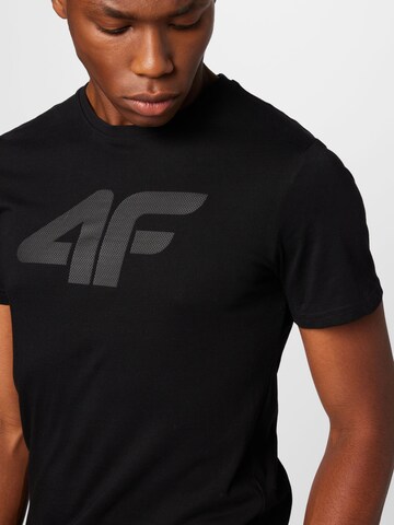 4F Sportshirt in Schwarz