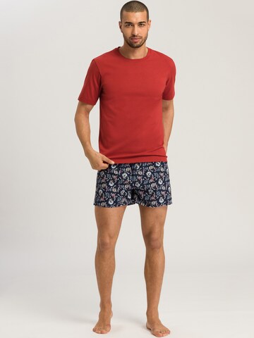 Hanro Boxer shorts ' Fancy Woven ' in Blue