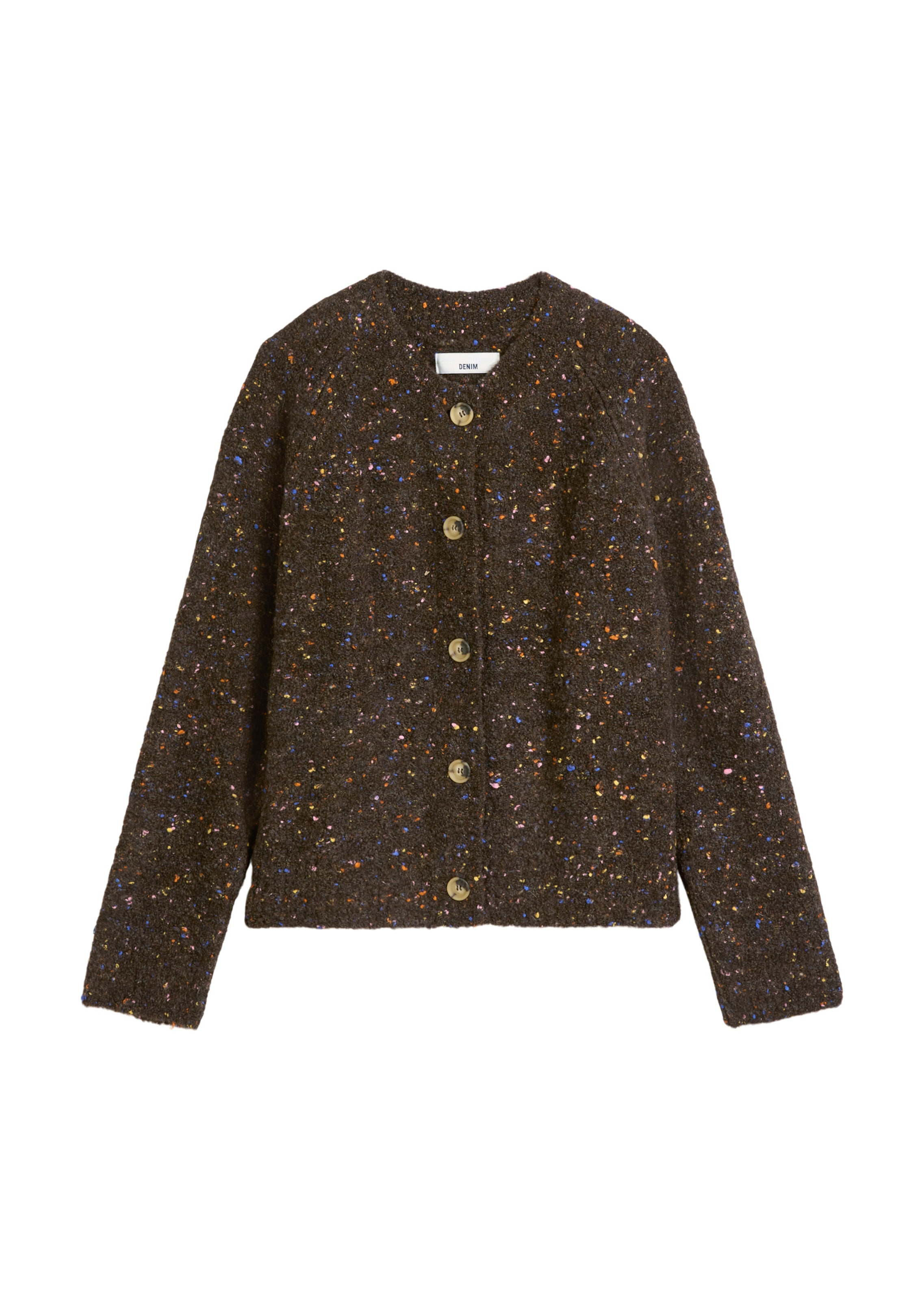 Marc O'Polo DENIM Strickjacke in Braun: Vorderseite