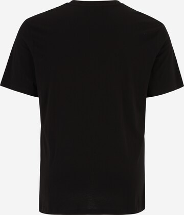 Jack & Jones Plus T-shirt 'RIOT' i svart