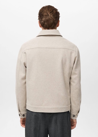 MANGO MAN Sweatjacke 'Alludiap' in Beige
