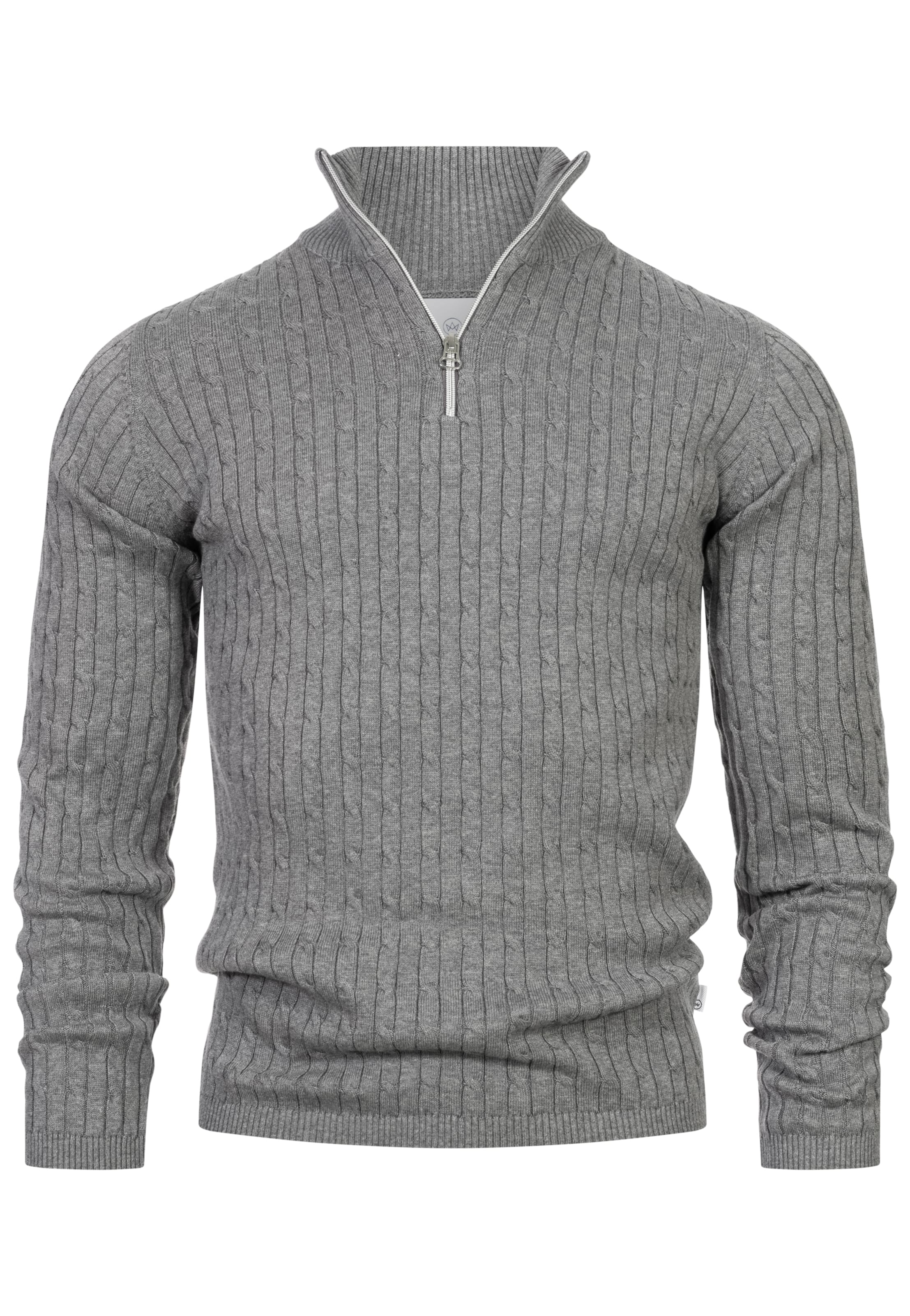 Kronstadt Trui 'Cable' in Grijs: voorkant