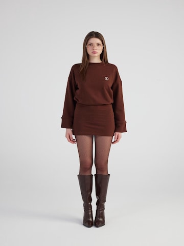 Robe HOLLY LOLLY en marron : devant