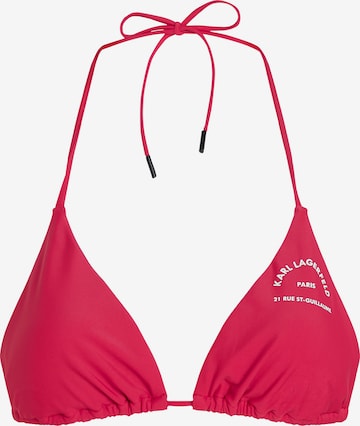 Karl Lagerfeld Bikinitop 'Rue St-Guillaume' in Rood: voorkant