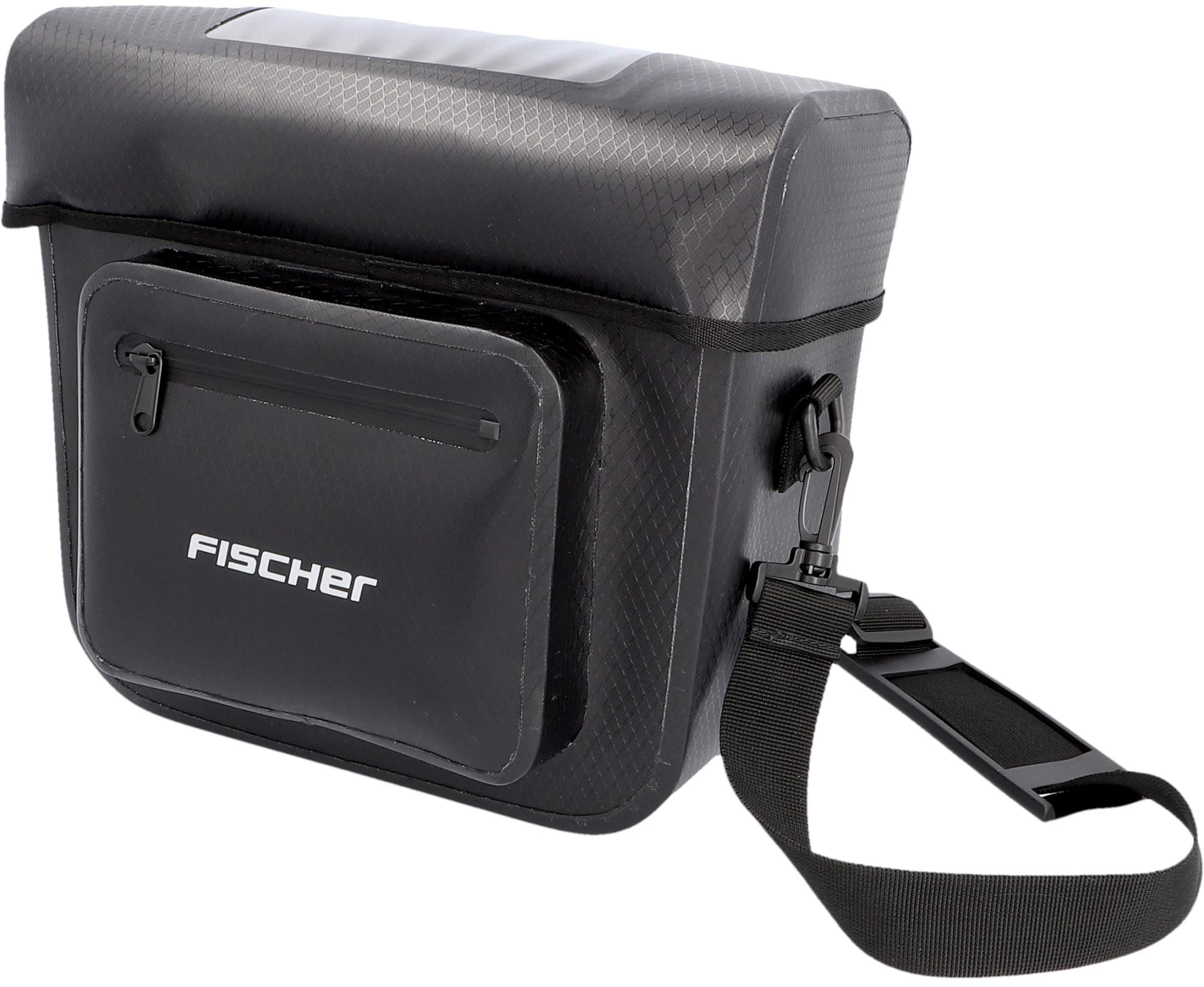 FISCHER Fahrräder Fahrradtasche in Schwarz