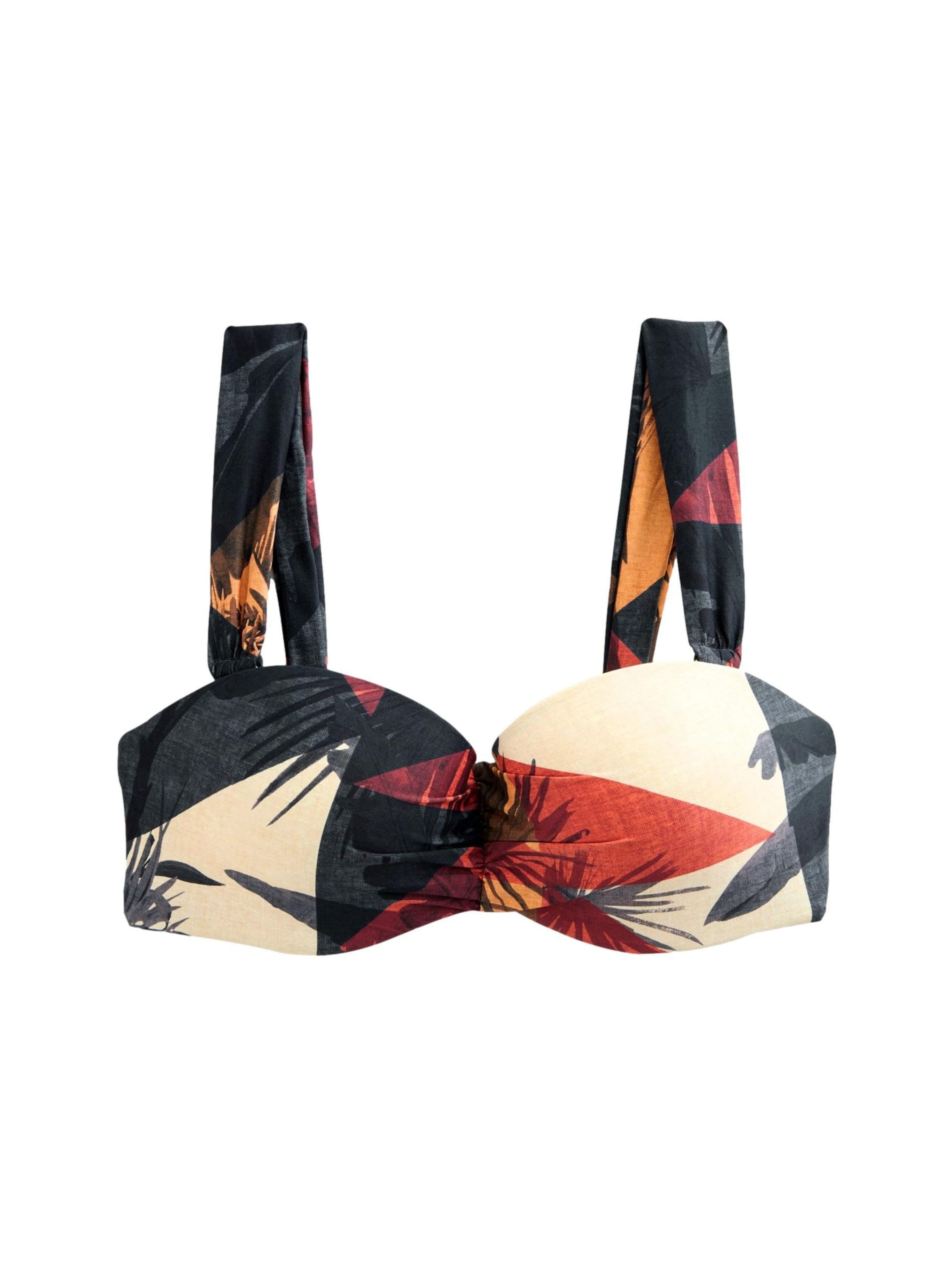 Next Бандо Верх бикини в Серый: спереди