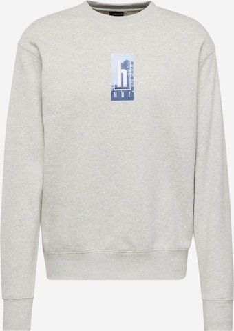 HUF Sweatshirt 'Roads' i grå: forside