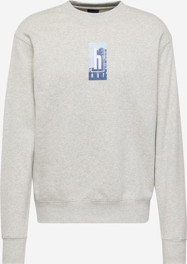 HUF Sweatshirt 'Roads' in navy / hellblau / graumeliert / weiß, Produktansicht