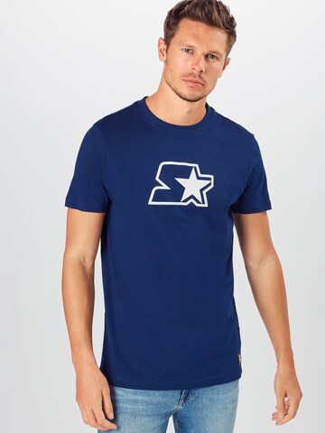 Starter Black Label Regular fit T-shirt i blå: framsida