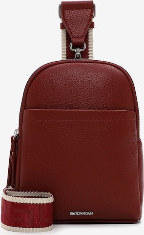Sac bandoulière 'Elena ' Emily & Noah en rouge : devant
