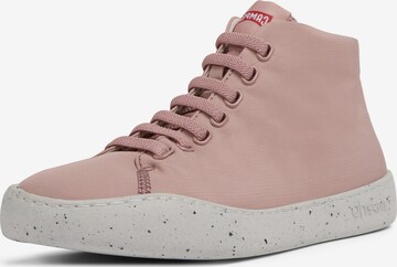 Sneaker alta 'Peu Touring' di CAMPER in rosa: frontale