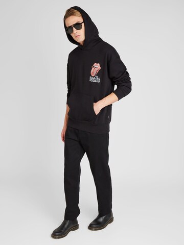 Only & Sons Sweatshirt 'ROLLING STONES' in Zwart