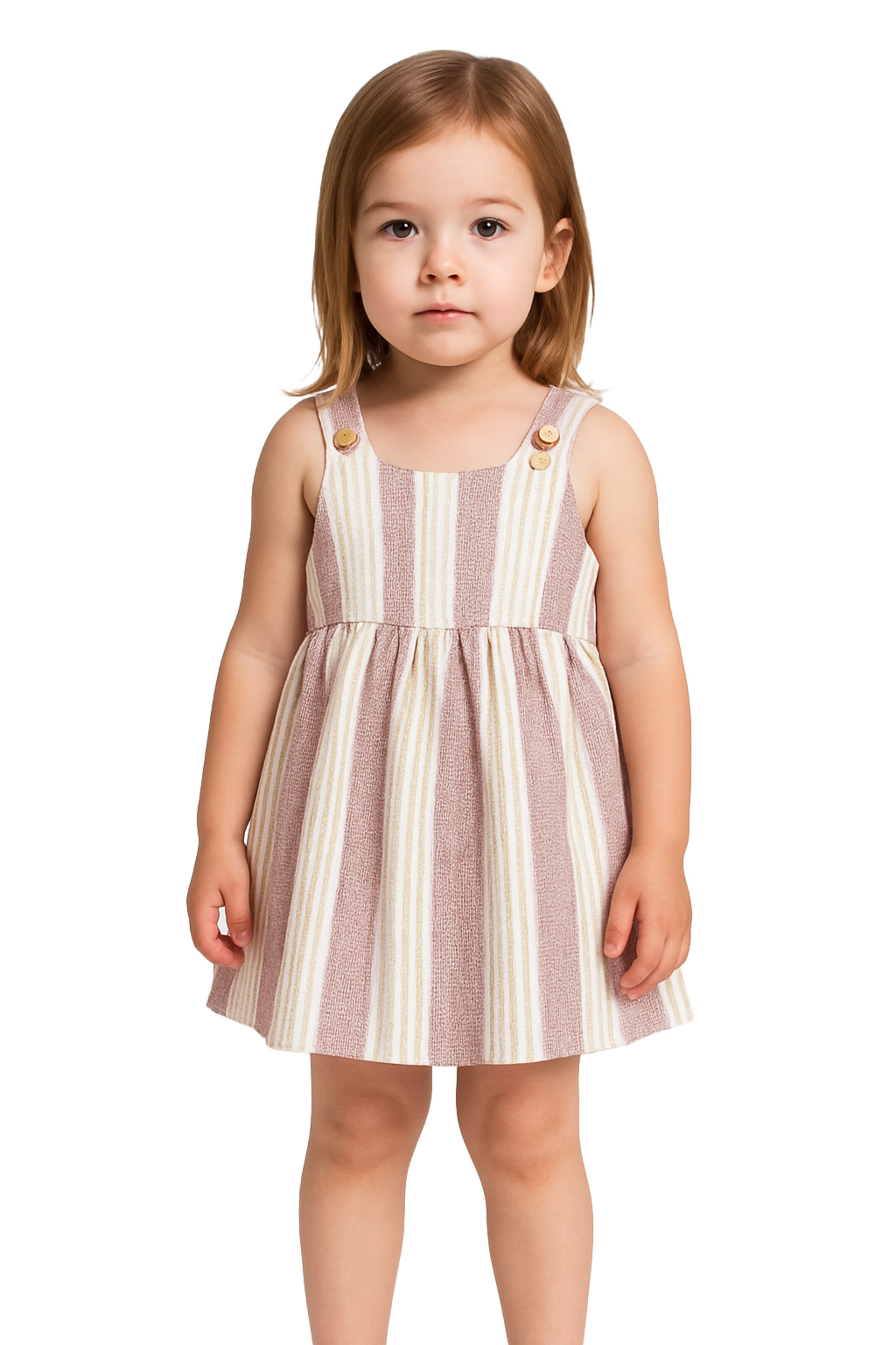 Panço Dress in Beige: front