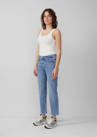 QS Regular Jeans in Blauw: voorkant