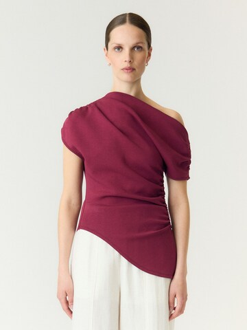 Camicia da donna 'Palimi' di YAS in lilla: frontale