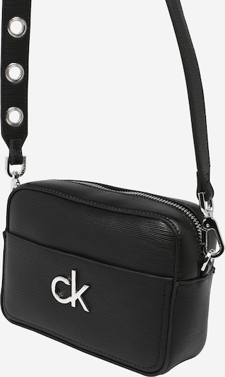 Calvin Klein Axelremsväska i svart / silver, Produktvy