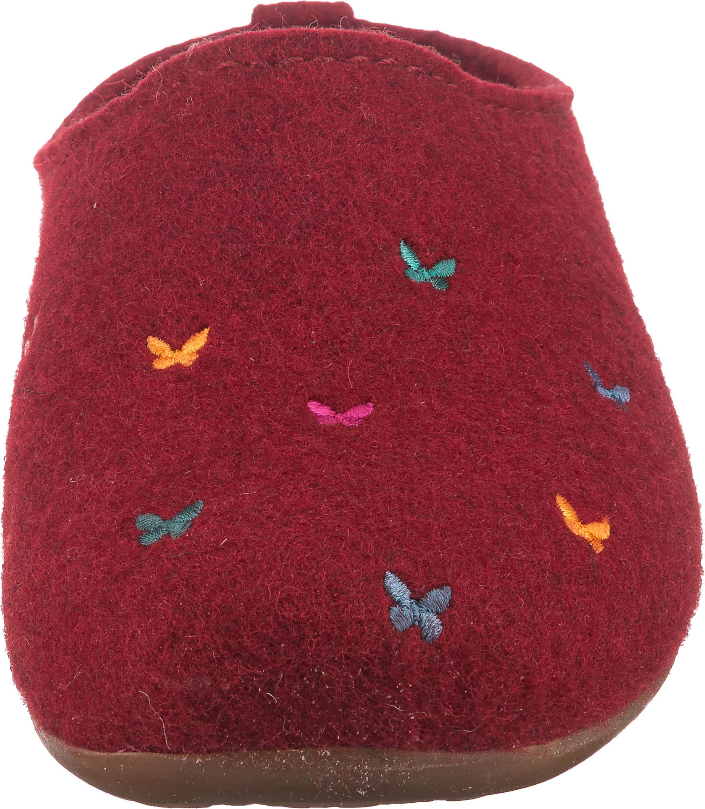 HAFLINGER Slipper 'Farfalline' in Red