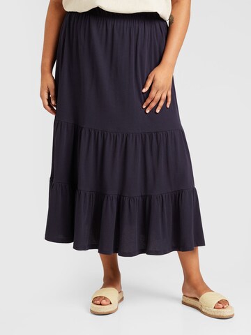 ONLY Carmakoma Rok 'May' in Blauw: voorkant