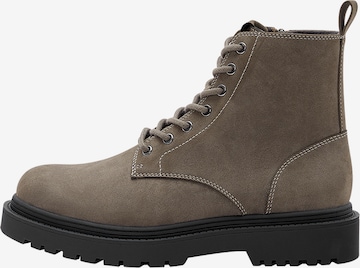 Pull&Bear Schnürboots in Grau