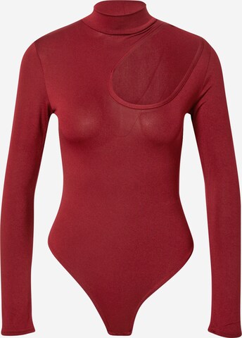 Femme Luxe Shirt body 'MADGE' in Rood: voorkant