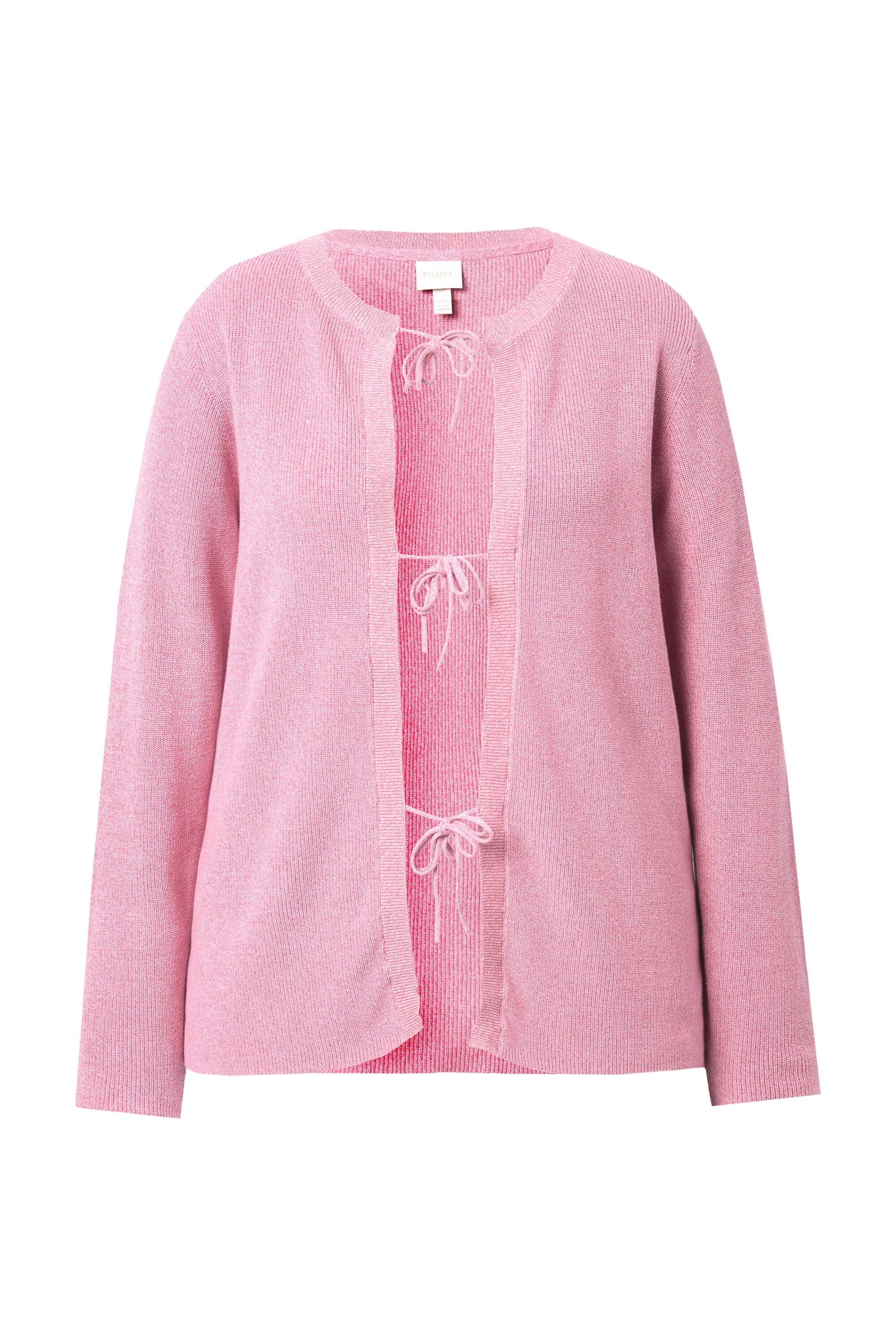 Ulla Popken Strickjacke in Pink: Vorderseite