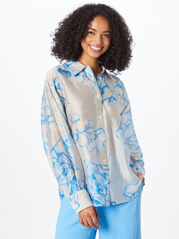 SECOND FEMALE Blouse 'Berit' in Blauw: voorkant