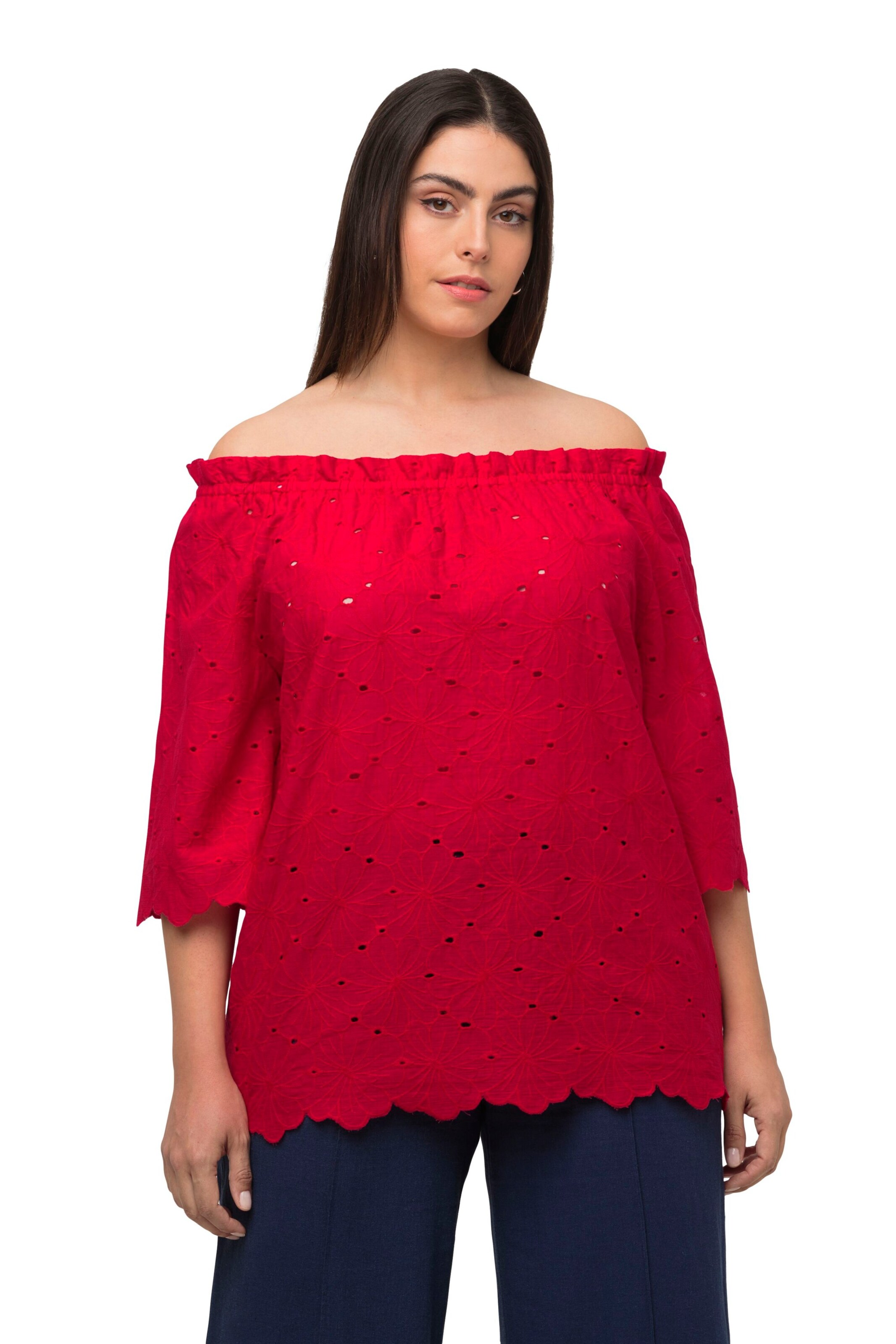 Ulla Popken Bluse in Rot: Vorderseite