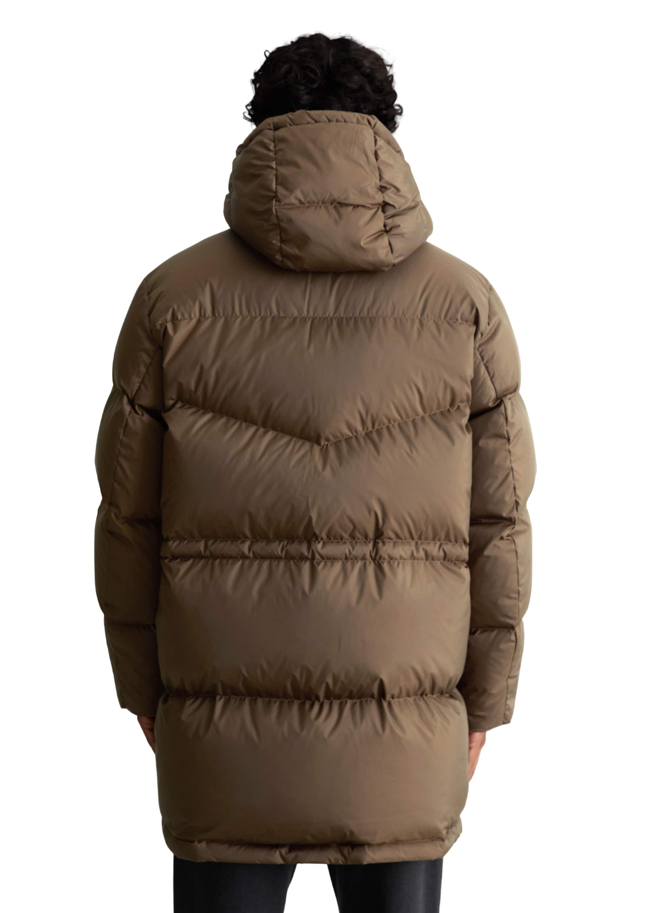 Marc O'Polo DENIM Wintermantel in Braun: Rückseite