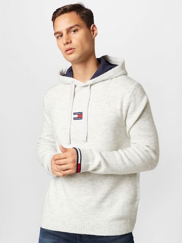 pilka Tommy Jeans Megztinis: priekis