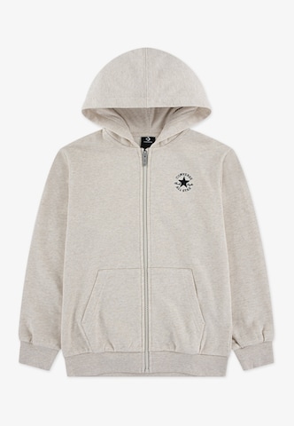CONVERSE Sweatvest in Beige: voorkant