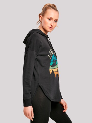 F4NT4STIC Sweatshirt 'I Believe UFO Alien Sonnenuntergang' in Schwarz