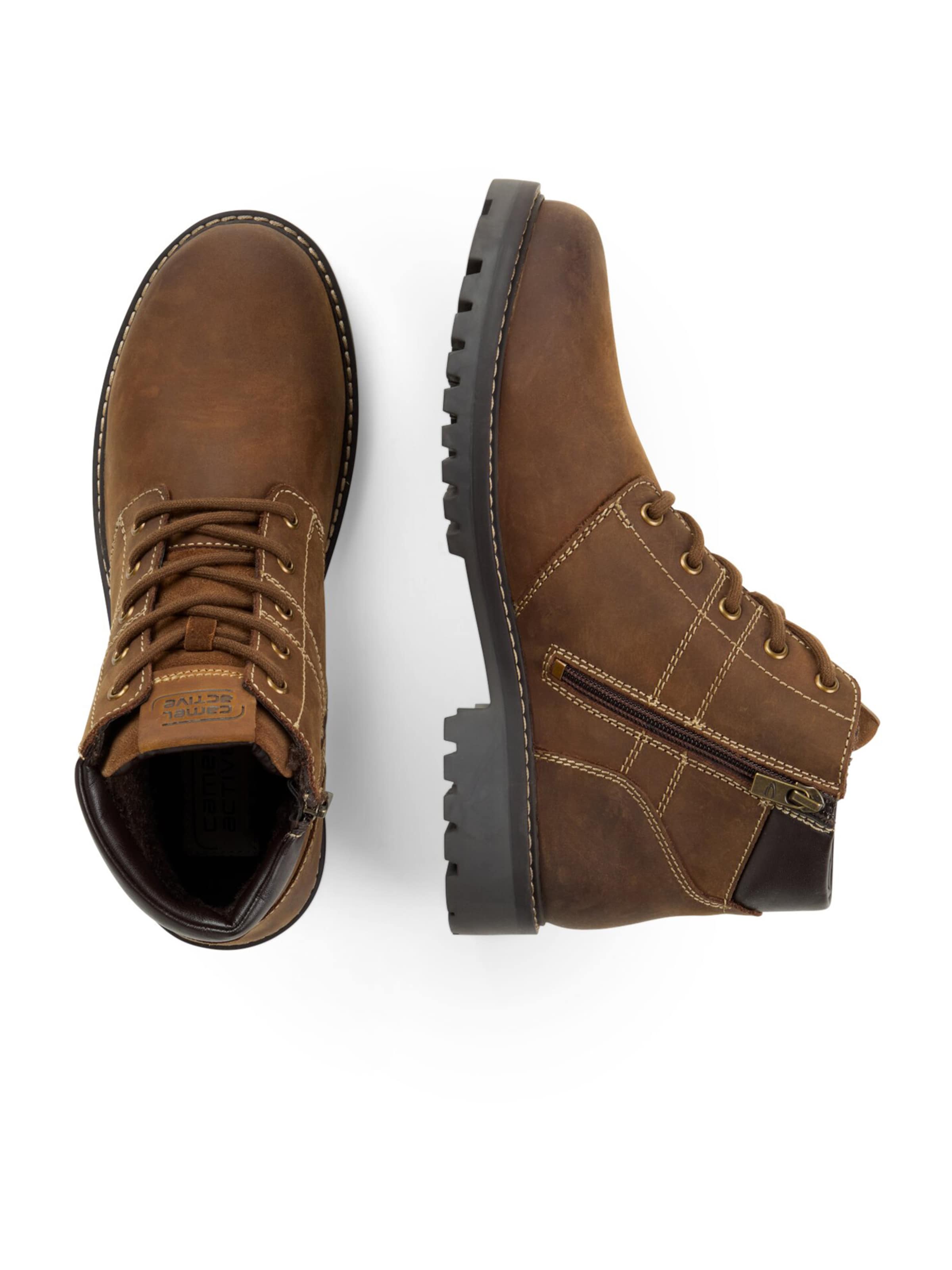 CAMEL ACTIVE Lace-Up Boots 'BUST' in Brown: top