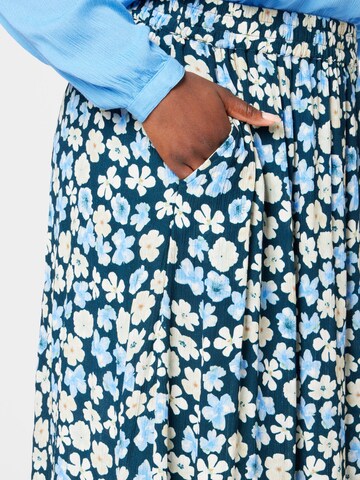 KAFFE CURVE Skirt 'Tiri' in Blue