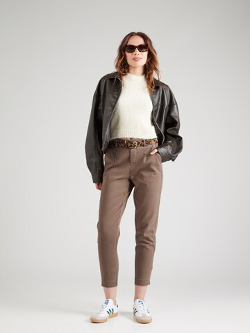 OBJECT Skinny Pants 'OBJMALIKA LISA' in Brown