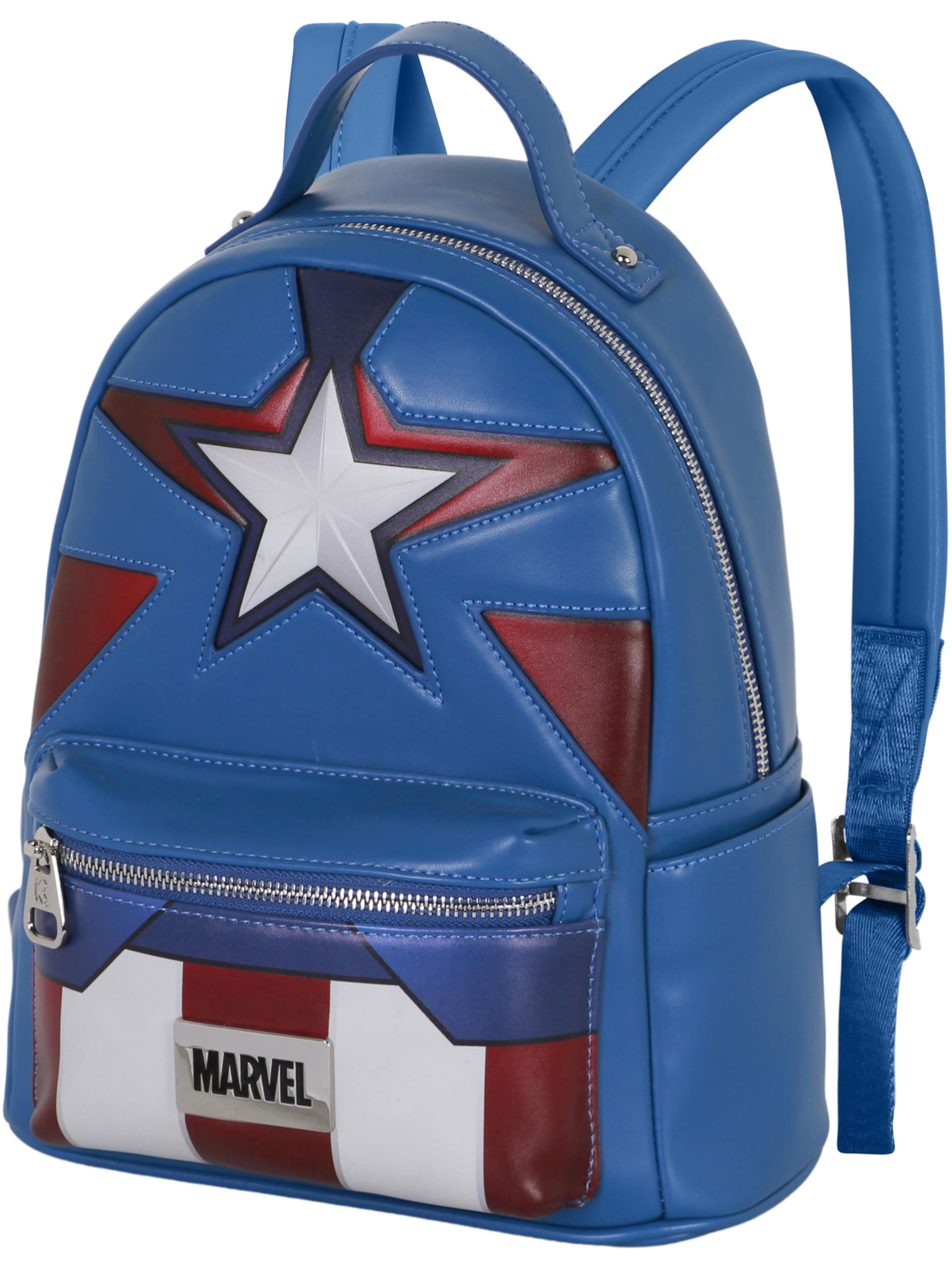 marvel Backpack 'Captain America Courage-Heady' in Blue