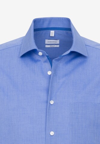 SEIDENSTICKER Regular Fit Businesshemd in Blau