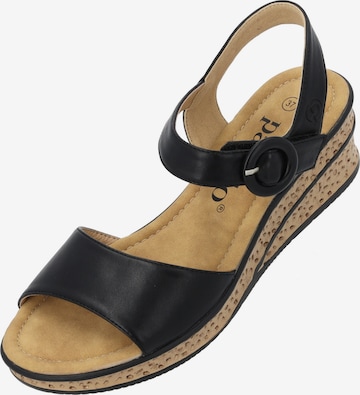 Palado Sandal 'Palado Helys' in Black: front